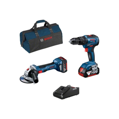 Bosch Bosch 18V KIT Professional - 2-tool set - sladdlös - 2 batterier, laddare medföljer
