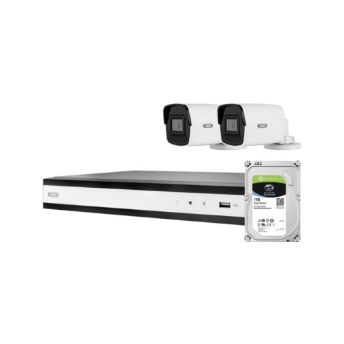 ABUS ABUS Security-Center TVVR36423T komplett set med 2 PoE mini...