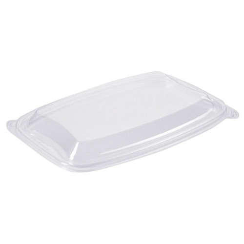 Plus Pack A/S Låg t/plastbakke BISTRO 980ml 254x174x23 OPS dome