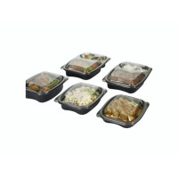 Produktbild för Låg t/plastbakke BISTRO 980ml 254x174x23 OPS dome