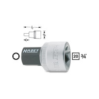 Produktbild för HAZET 1010-14, Uttag, 3/4", Metrisk, 1 huvuden, 14 mm, 3,6 c...