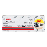 Produktbild för Bosch Best for Wood+Paint M 480 Net - sandpapper - för mjuka träslag, lövträ, gips, lacquer, wood containing resin, wood containing oil (paket om 50)