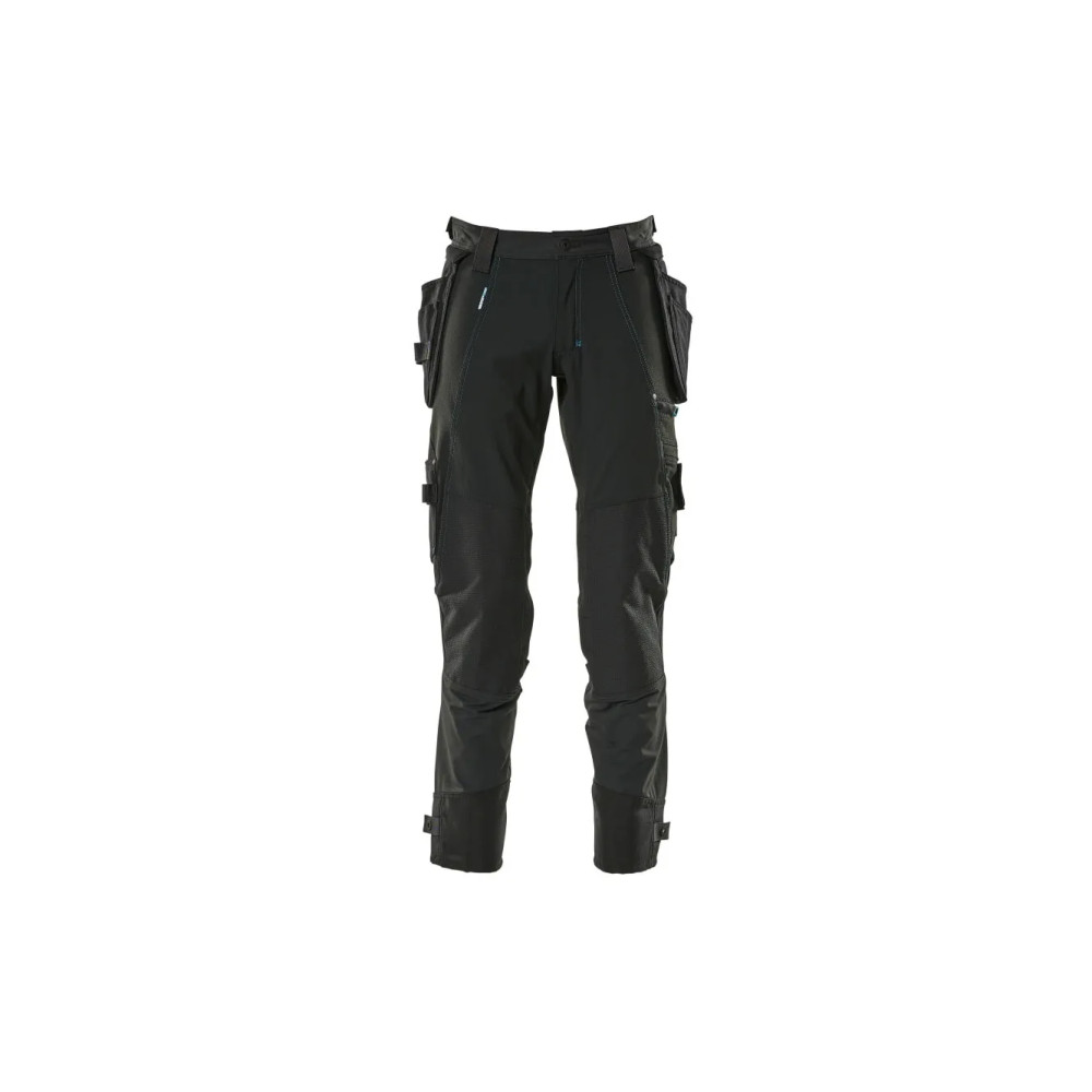 Produktbild för MASCOT 17031-311-09, Byxor, Alla, Svart, Elastan, Nylon, 235...