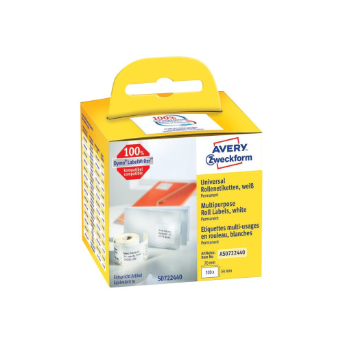 AVERY Avery Zweckform - etiketter - 320 etikett (er) - 54 x 70 mm