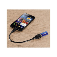Produktbild för Hama USB 2.0 Adapter Cable - USB-kabel - USB till mikro-USB typ B - 15 cm