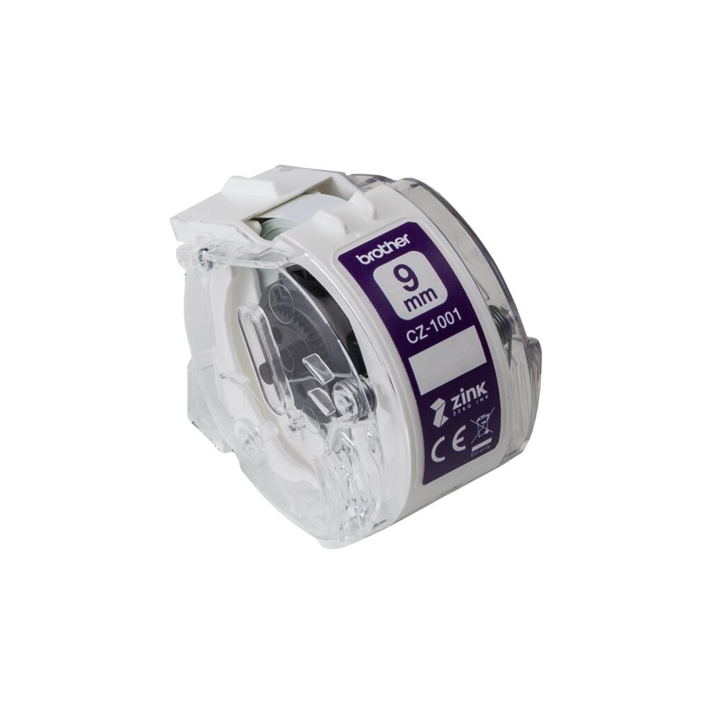 Produktbild för Brother CZ-1001 - löpande etiketter - 1 rulle (rullar) - Rulle (0,94 cm x 5 m)
