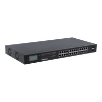 Produktbild för Intellinet 24-Port Gigabit Ethernet PoE+ Switch with 2 SFP Ports, LCD Display, IEEE 802.3at/af Power over Ethernet (PoE+/PoE) Compliant, 370 W, Endspan, 19" Rackmount - switch - 24 portar - ohanterad - rackmonterbar