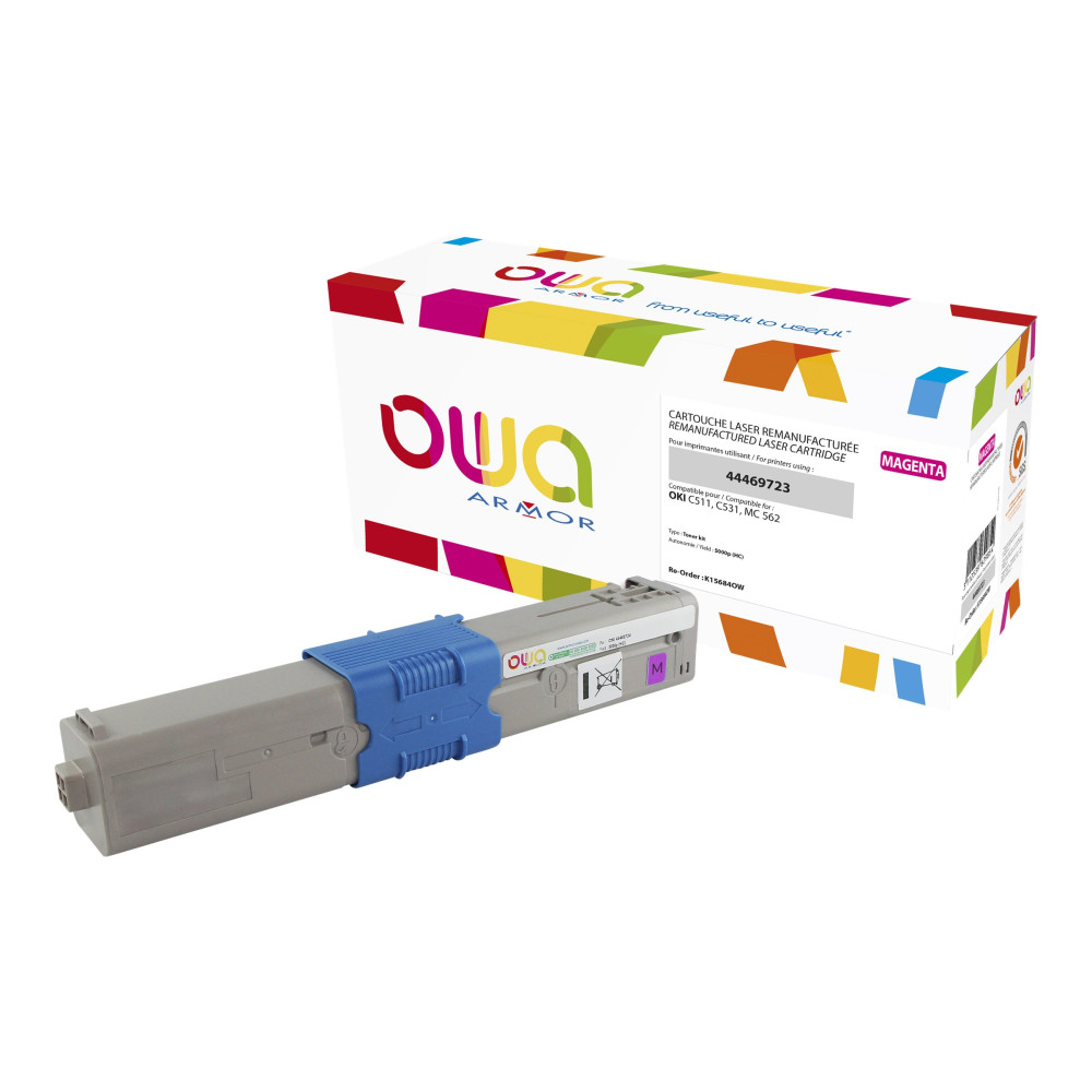 Produktbild för OWA - magenta - kompatibel - återanvänd - tonerkassett (alternativ för: OKI 44469723)
