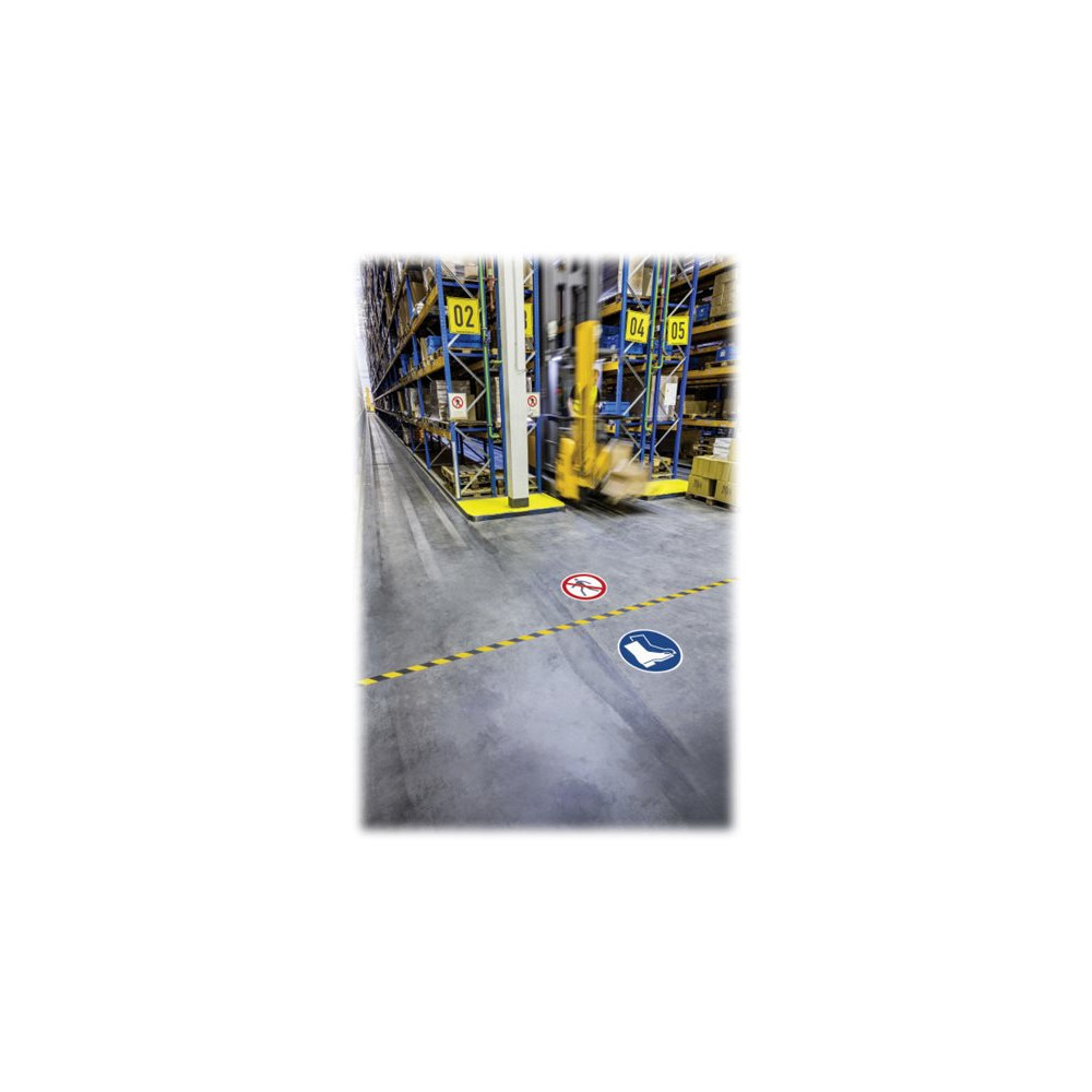 Produktbild för DURABLE DURALINE STRONG markeringstejp - 50 mm x 30 m - signal yellow, RAL 1003, signal black, RAL 9004