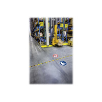 Produktbild för DURABLE DURALINE STRONG markeringstejp - 50 mm x 30 m - signal yellow, RAL 1003, signal black, RAL 9004