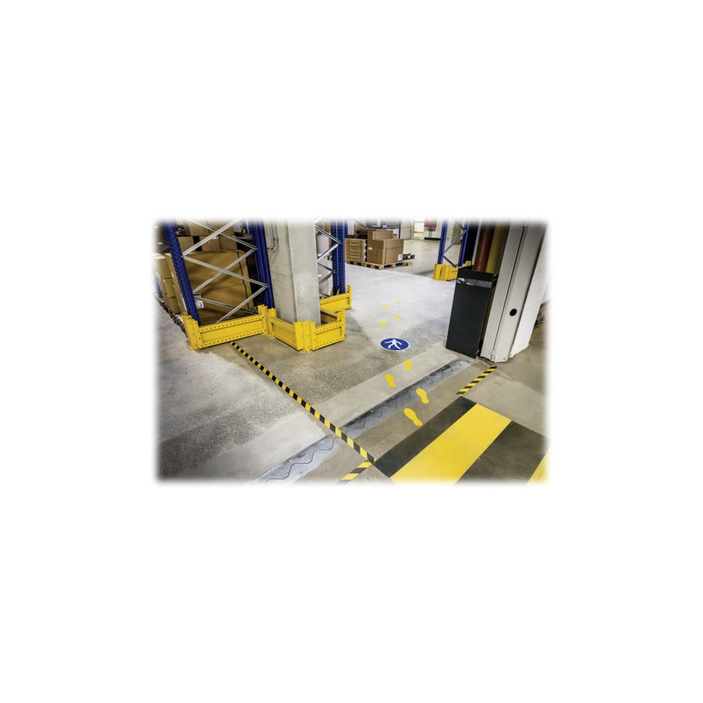 Produktbild för DURABLE DURALINE STRONG markeringstejp - 50 mm x 30 m - signal yellow, RAL 1003, signal black, RAL 9004