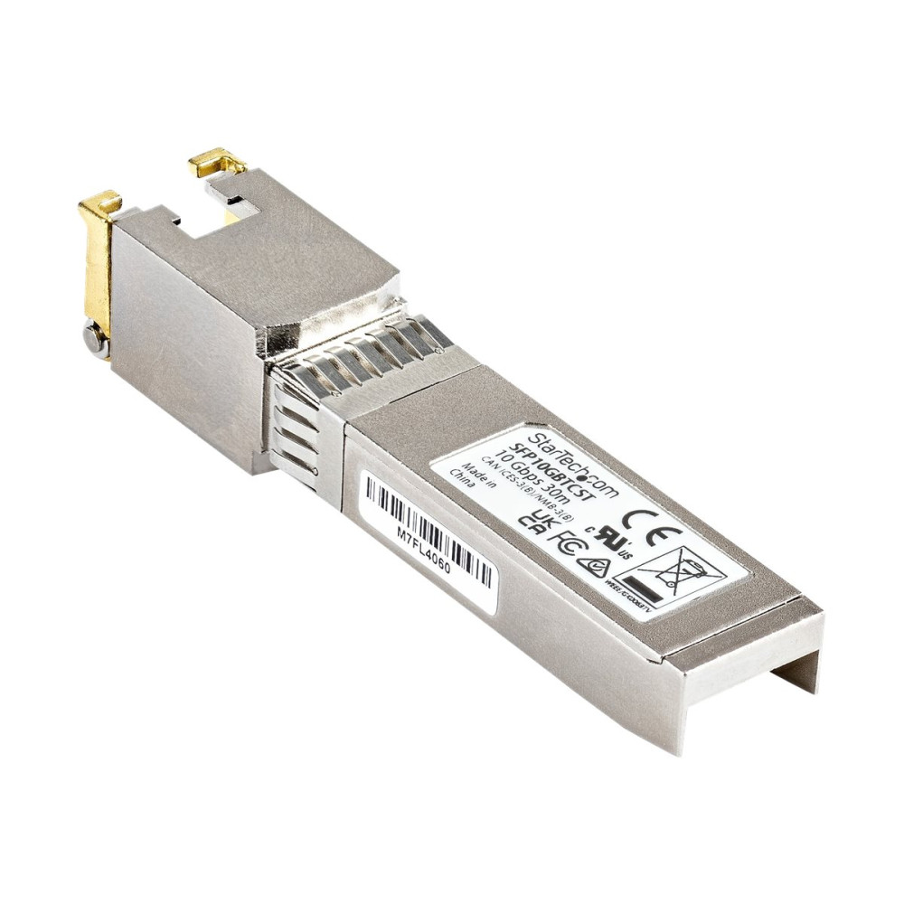 Produktbild för StarTech.com Cisco-kompatibel SFP+-sändtagarmodul - 10GBASE-T - SFP+ sändar/mottagarmodul - 10GbE