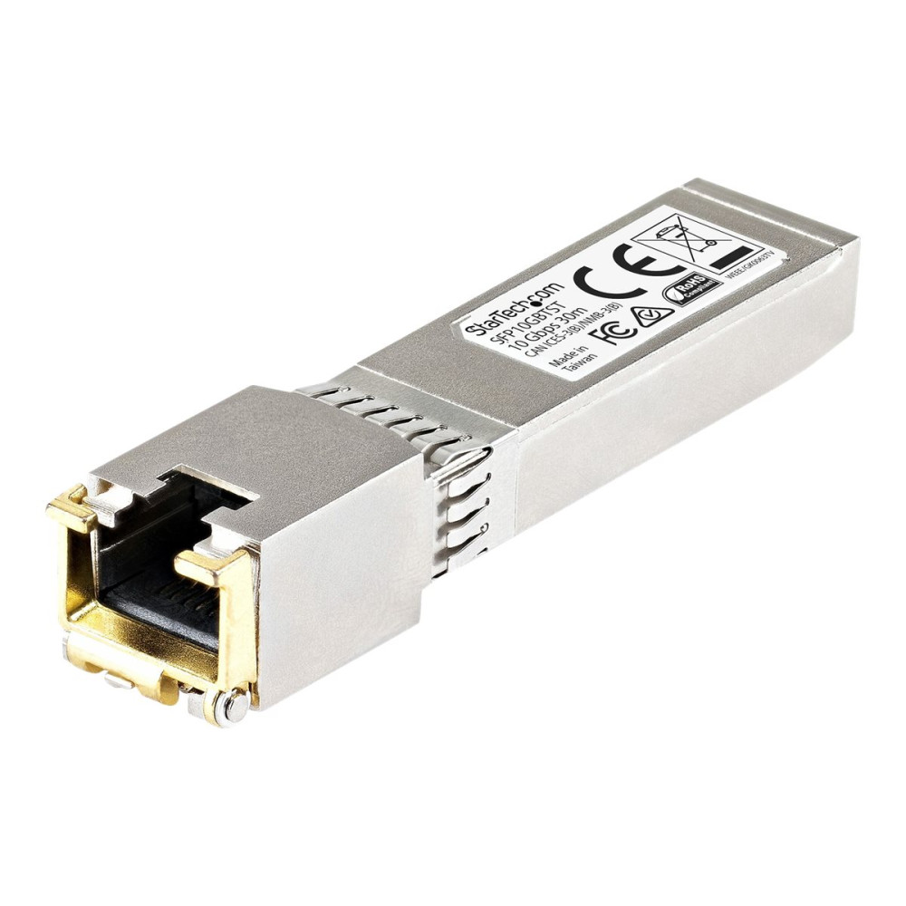 Produktbild för StarTech.com Cisco-kompatibel SFP+-sändtagarmodul - 10GBASE-T - SFP+ sändar/mottagarmodul - 10GbE