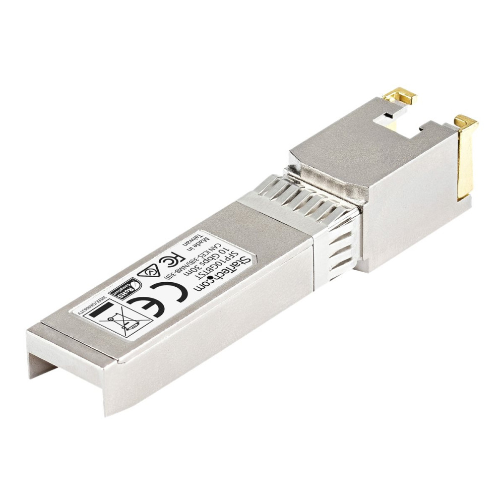 Produktbild för StarTech.com Cisco-kompatibel SFP+-sändtagarmodul - 10GBASE-T - SFP+ sändar/mottagarmodul - 10GbE