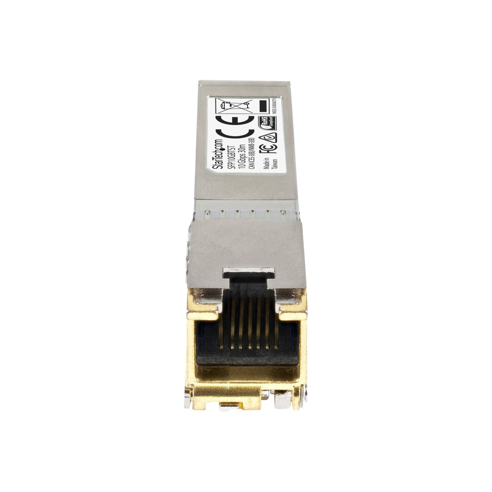 Produktbild för StarTech.com Cisco-kompatibel SFP+-sändtagarmodul - 10GBASE-T - SFP+ sändar/mottagarmodul - 10GbE