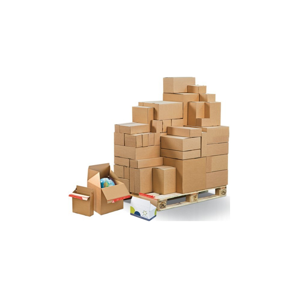 Produktbild för Pappkartong, ColomPac® Eurobox-serien, HxBxD 195 x 95 x 90 m...