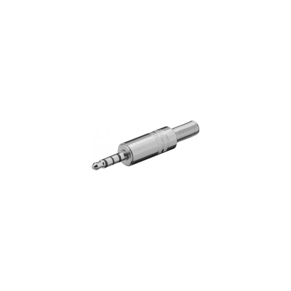 Produktbild för Goobay 27693, 3.5 mm, Silver, Hankoppling, Rak, Metall, RoHS