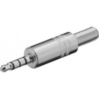 Produktbild för Goobay 27693, 3.5 mm, Silver, Hankoppling, Rak, Metall, RoHS