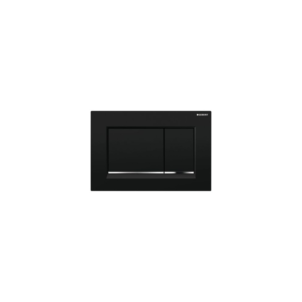 Produktbild för Geberit sigma30 sort/krom/sort