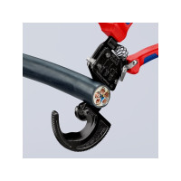 Produktbild för Knipex 95 31 250, Handdriven kabelavbitare, Blå, Röd, Stål,...