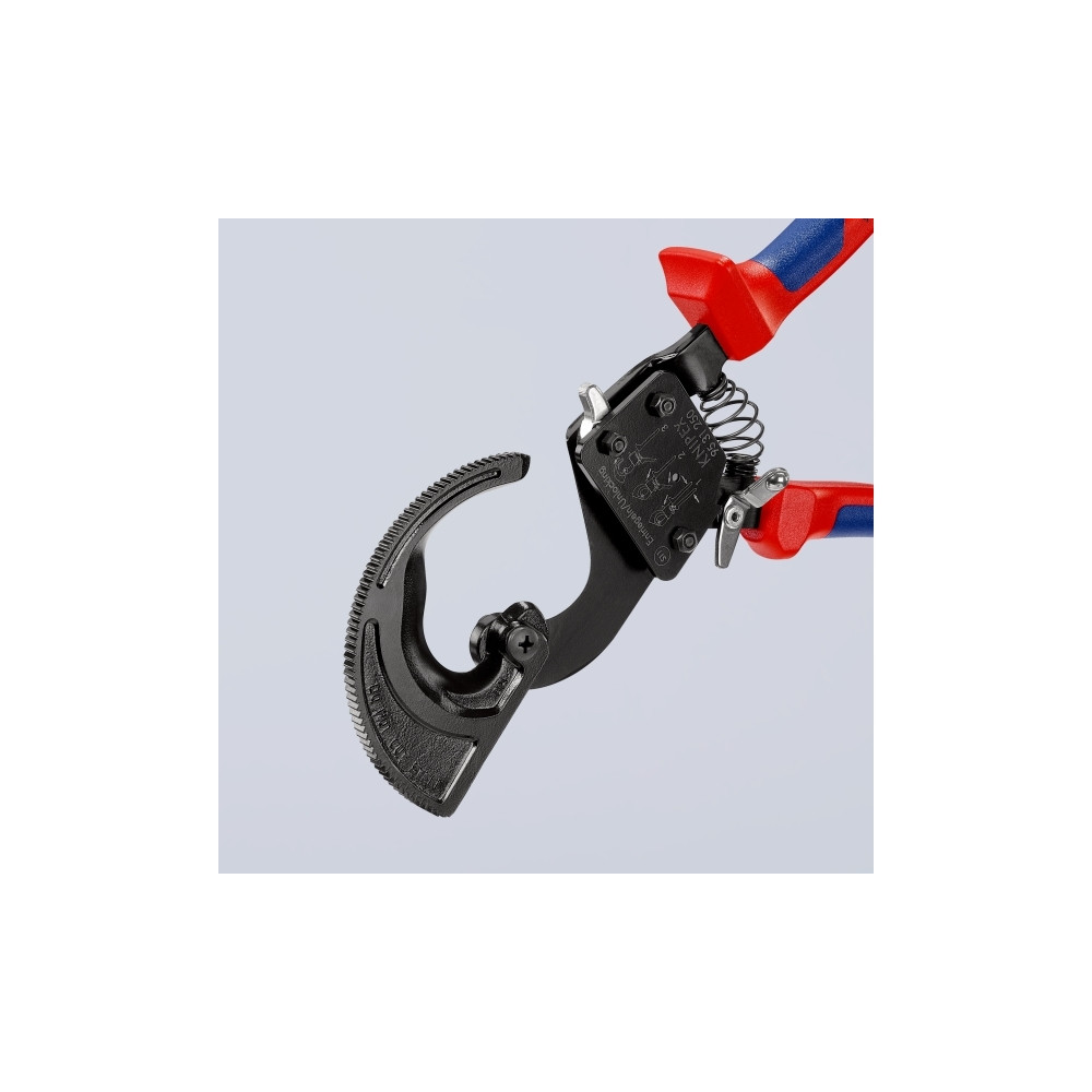 Produktbild för Knipex 95 31 250, Handdriven kabelavbitare, Blå, Röd, Stål,...