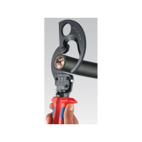 Produktbild för Knipex 95 31 250, Handdriven kabelavbitare, Blå, Röd, Stål,...