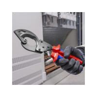 Produktbild för Knipex 95 31 250, Handdriven kabelavbitare, Blå, Röd, Stål,...
