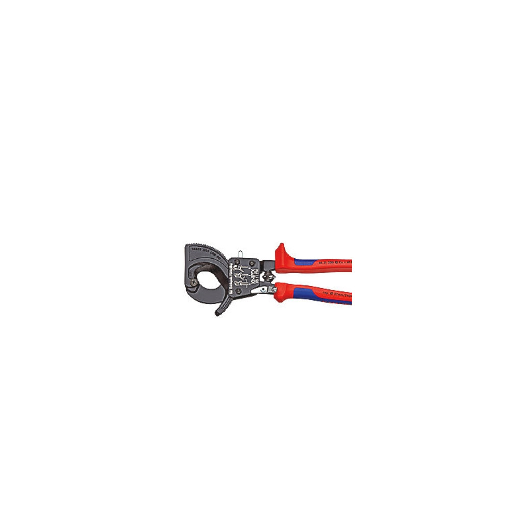 Produktbild för Knipex 95 31 250, Handdriven kabelavbitare, Blå, Röd, Stål,...