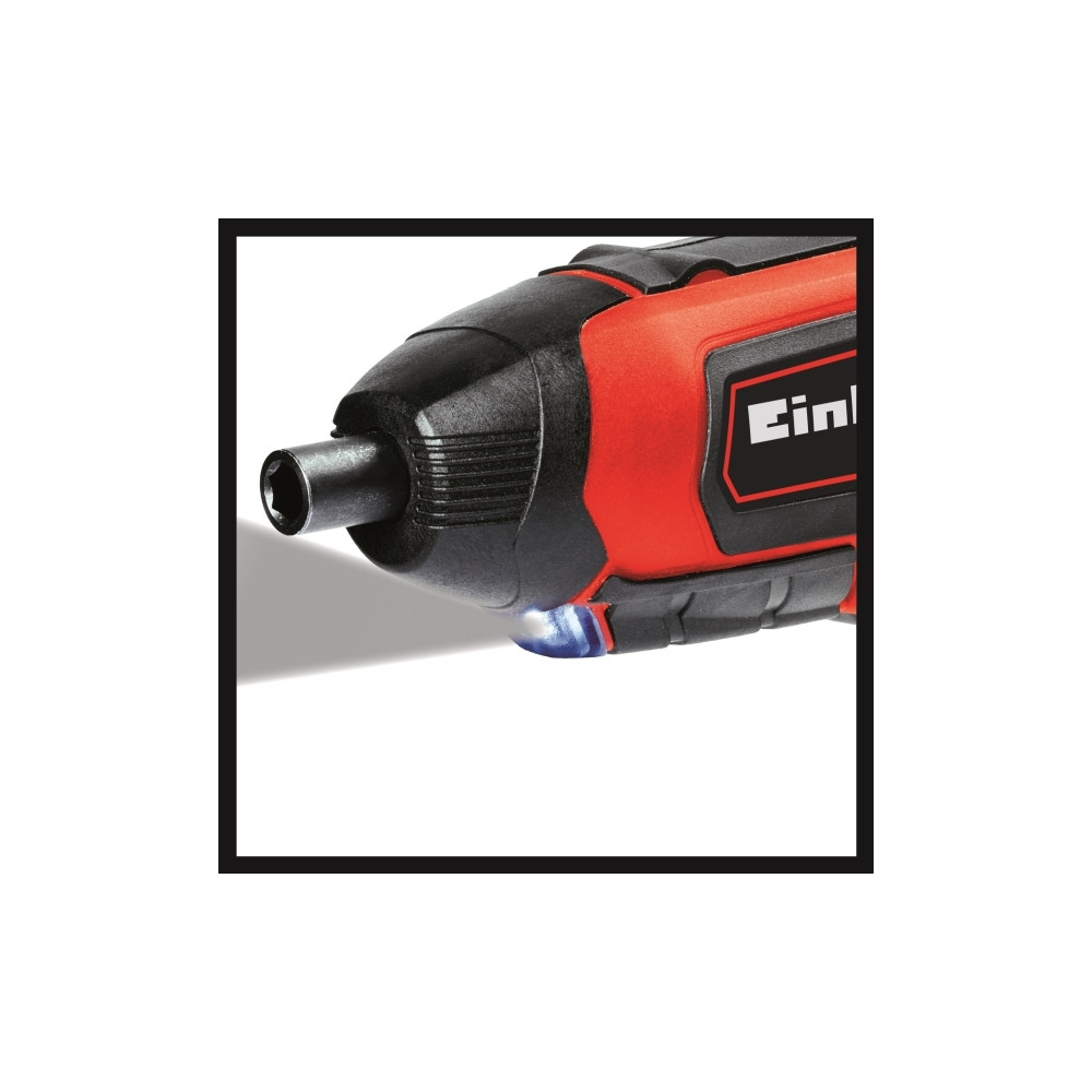 Produktbild för Einhell TE-SD 3,6/1 Li, Magnetisk bitshållare, Svart, Röd, 4...