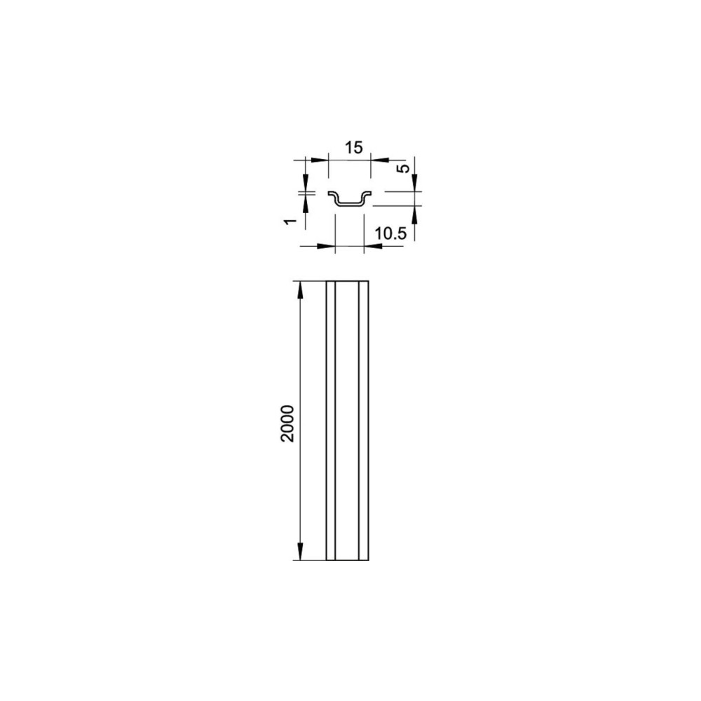 Produktbild för Obo Bettermann 1115332, Stål, Metallisk, Solid, 1 styck, Mon...
