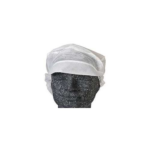 Multi Hygienmössa snood cap str XL med skärm/hårpåse vit, 100 st/f...