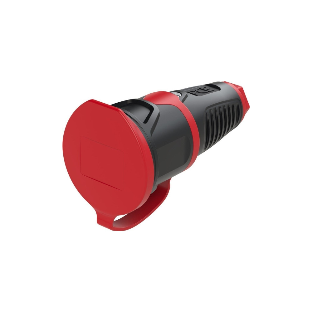 Produktbild för PCE Portable rubber socket with a plug 16A 2P + Z SCHUKO 230...