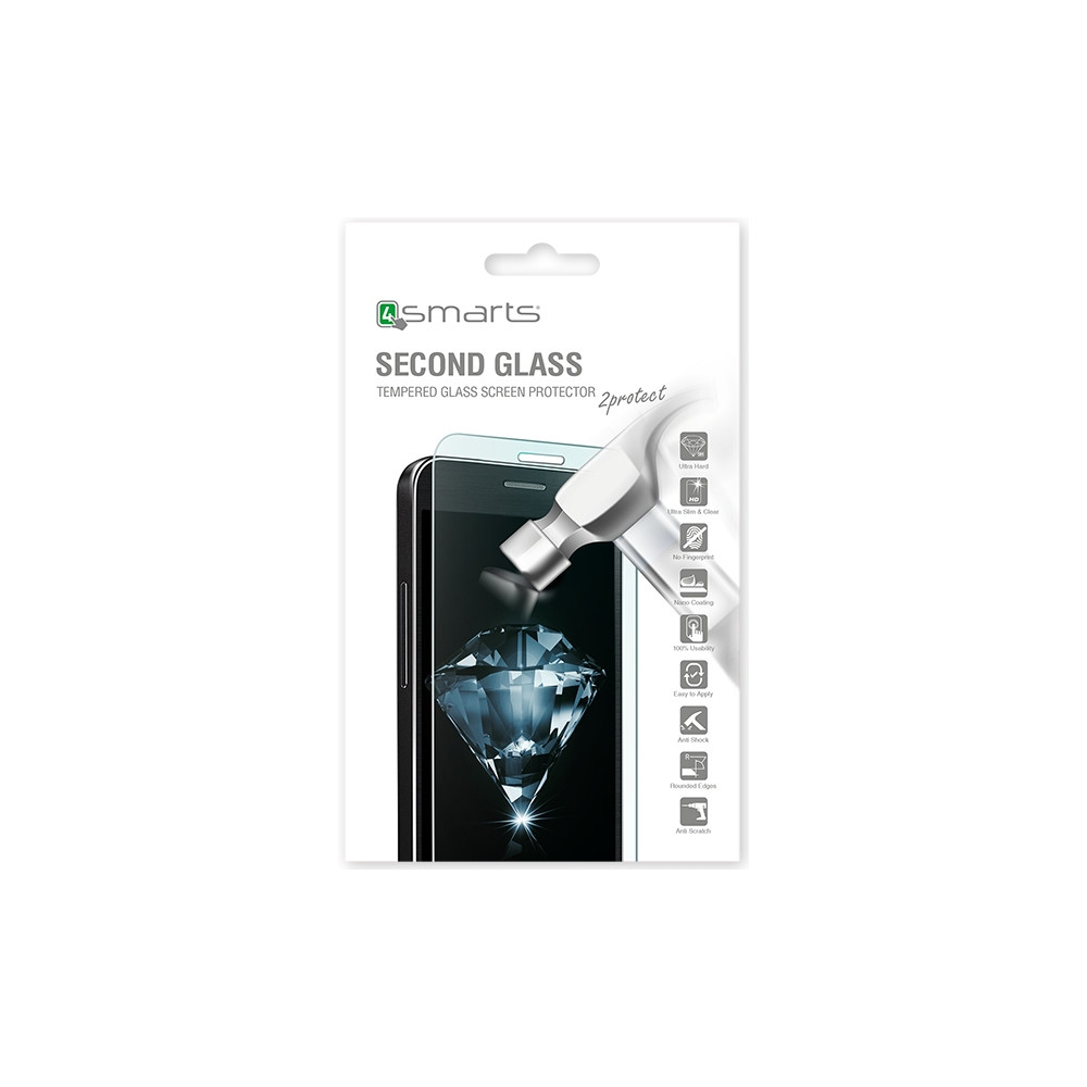 Produktbild för 4smarts Second Glass, Samsung, Galaxy A6 2018, Reptålig, Tra...