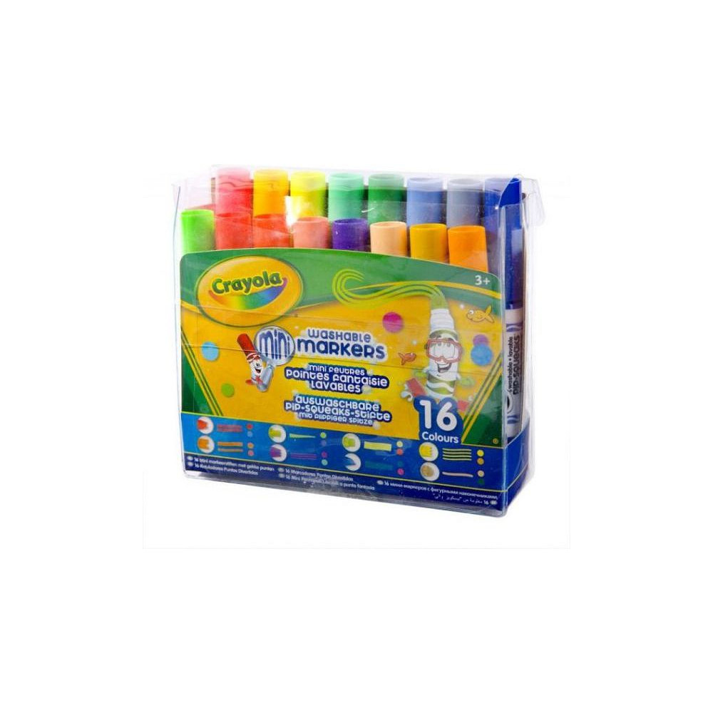 Produktbild för Bulkköp: Crayola Pip-Squeaks tvättbara märkpennor med knasig...