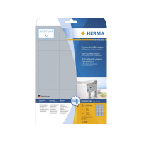 Produktbild för HERMA SPECIAL nameplate labels, 63.5 x 29.6 mm, silver polye...