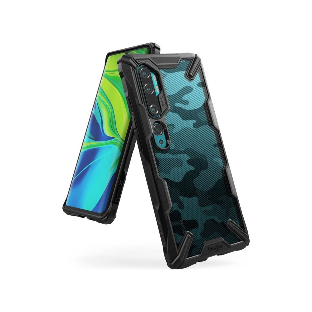 Produktbild för Ringke Case Ringke Fusion-X Design Xiaomi Mi Note 10 Camo (M...