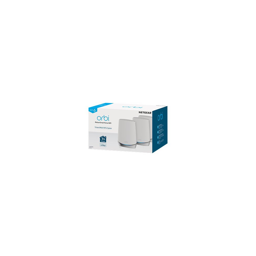 Produktbild för NETGEAR Orbi RBK753 - Wifi-system - Wi-Fi 6 - skrivbordsmodell