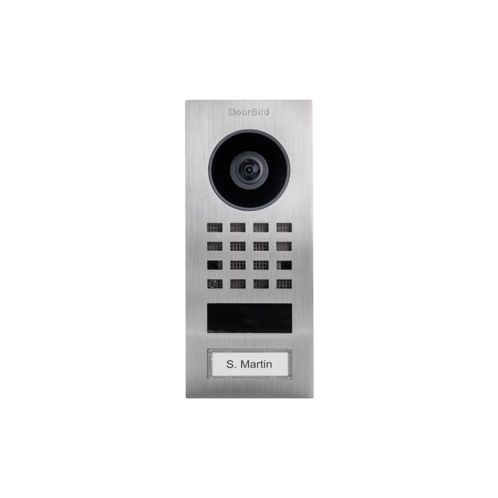 Produktbild för DoorBird D1101V IP videodörrstation utanpåliggande rostfritt...