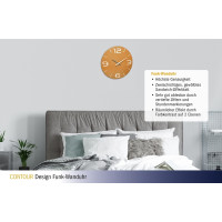 Produktbild för TFA-Dostmann CONTOUR, Vägg, Rund, Vit, Gul, Plast, AA, 1,5 V