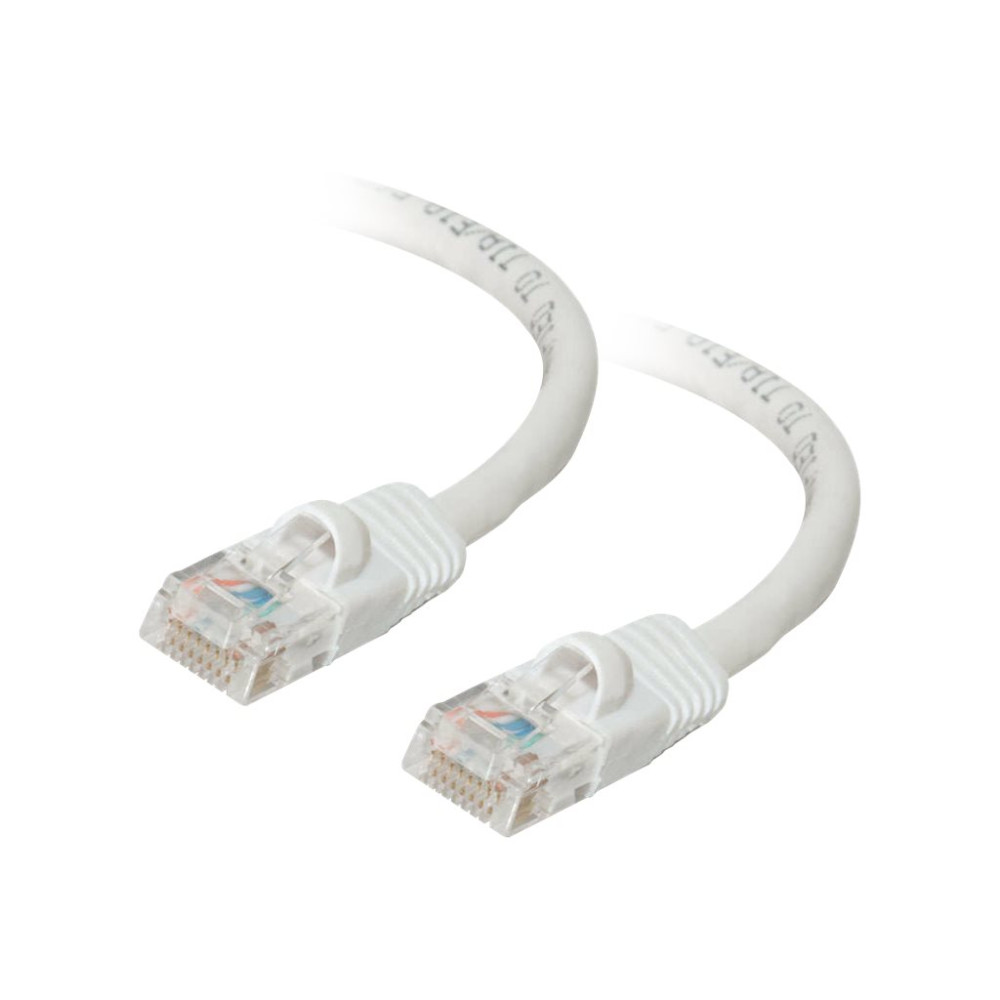 Produktbild för C2G Cat5e Booted Unshielded (UTP) Network Patch Cable - patch-kabel - 1 m - vit