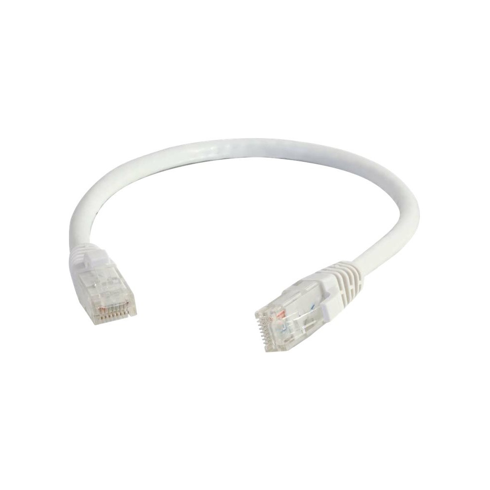 Produktbild för C2G Cat5e Booted Unshielded (UTP) Network Patch Cable - patch-kabel - 1 m - vit