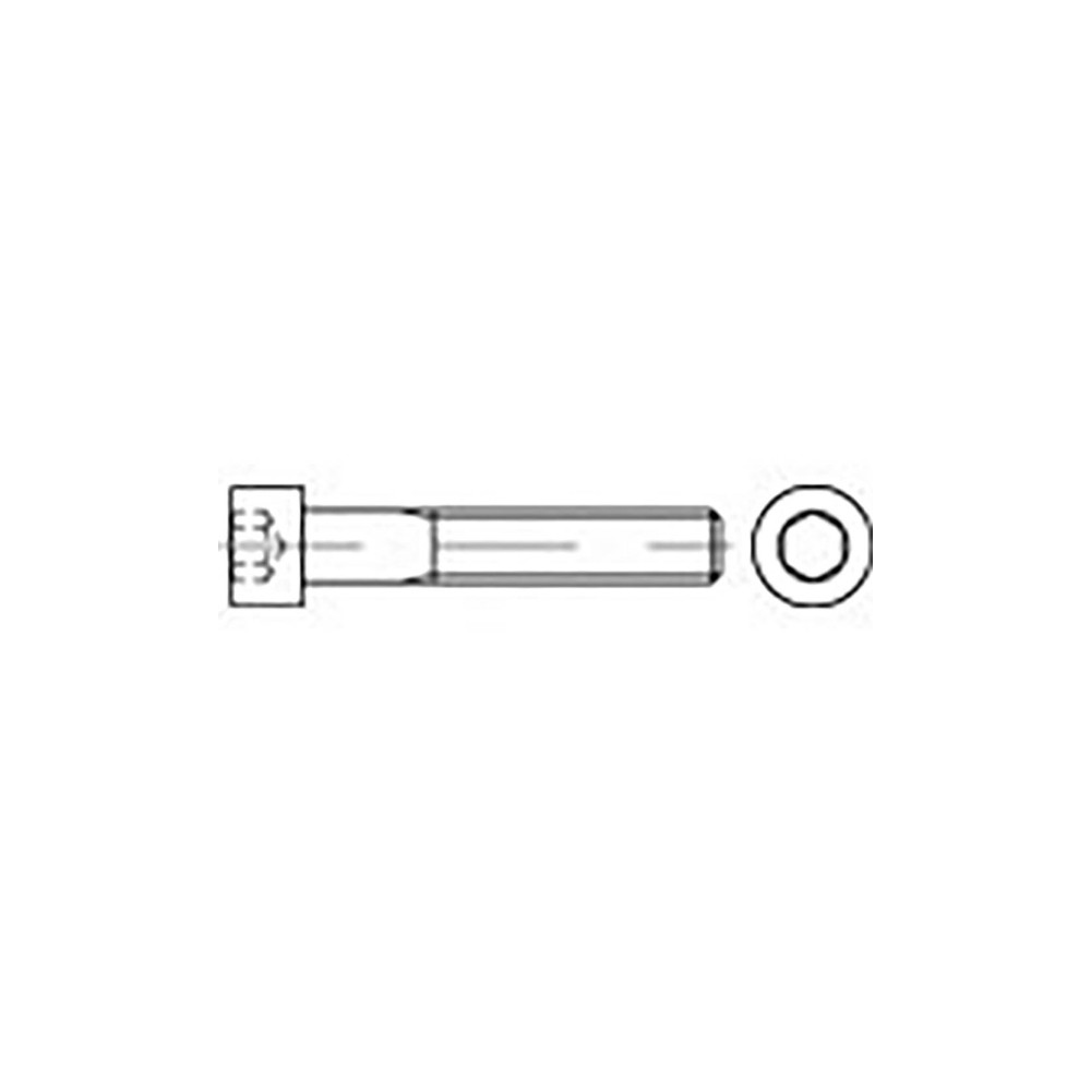 Produktbild för TOOLCRAFT TO-6856923 cylinderryckskruv M4 8 mm, insex invänd...