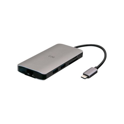 C2G C2G USB-C® Mini Dock with HDMI, 2x USB-A, Ethernet, SD Card Reader, and USB-C Power Delivery up to 100W - 4K 30Hz - dockningsstation - USB-C / Thunderbolt 3 - HDMI - 1GbE