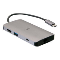 Produktbild för C2G USB-C® Mini Dock with HDMI, 2x USB-A, Ethernet, SD Card Reader, and USB-C Power Delivery up to 100W - 4K 30Hz - dockningsstation - USB-C / Thunderbolt 3 - HDMI - 1GbE