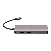 Produktbild för C2G USB-C® Mini Dock with HDMI, 2x USB-A, Ethernet, SD Card Reader, and USB-C Power Delivery up to 100W - 4K 30Hz - dockningsstation - USB-C / Thunderbolt 3 - HDMI - 1GbE