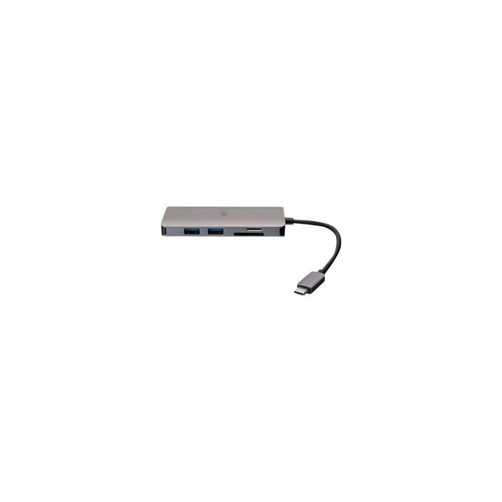Produktbild för C2G USB-C® Mini Dock with HDMI, 2x USB-A, Ethernet, SD Card Reader, and USB-C Power Delivery up to 100W - 4K 30Hz - dockningsstation - USB-C / Thunderbolt 3 - HDMI - 1GbE