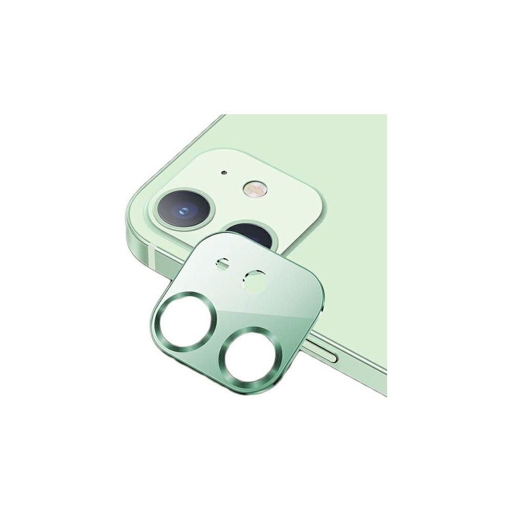 Produktbild för Usams USAMS Camera Lens Glass iPhone 12 metal zielony/green...