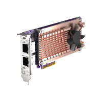 Produktbild för QNAP QM2-2P2G2T - kontrollerkort - M.2 NVMe Card / PCIe 3.0 (NVMe) - PCIe 3.0 x4, 2.5 Gigabit Ethernet