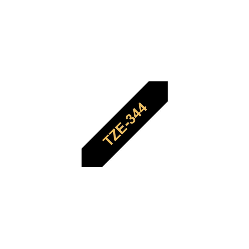Produktbild för Brother TZe-344 - bandlaminat - 1 kassett(er) - Rulle (1,8 cm x 8 m)