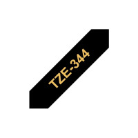 Produktbild för Brother TZe-344 - bandlaminat - 1 kassett(er) - Rulle (1,8 cm x 8 m)